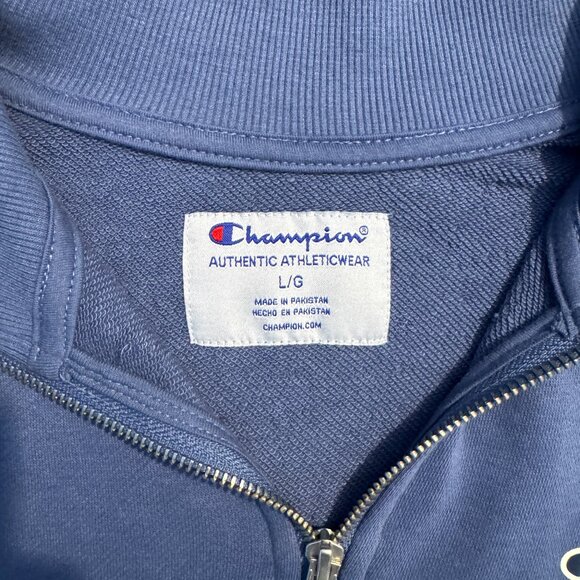 Champion Two-Tone Quarter Zip Sweatshirt – Size L - Picture 3 of 4